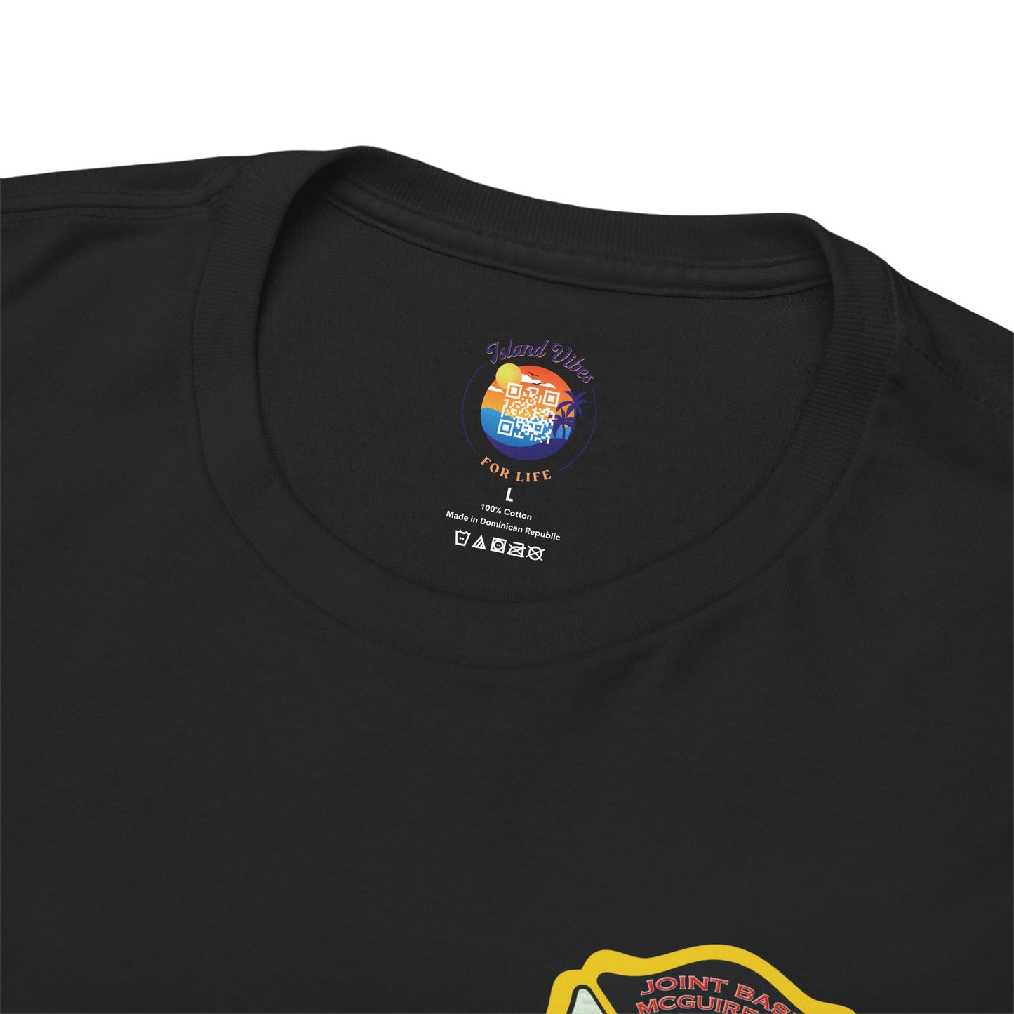 Heavy Cotton Tee from Island Vibes For Life β Premium quality t-shirt with no side seams and taped shoulders for enhanced durability.