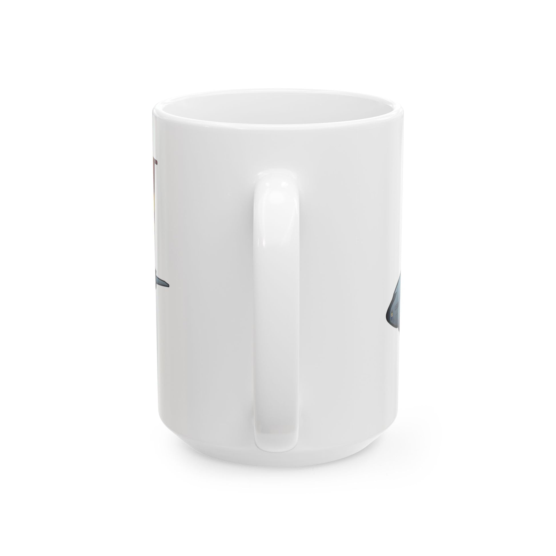 KC-135 Stratotanker ceramic mug with sleek design and aircraft illustration, available in 11oz and 15oz sizes, perfect for gifting