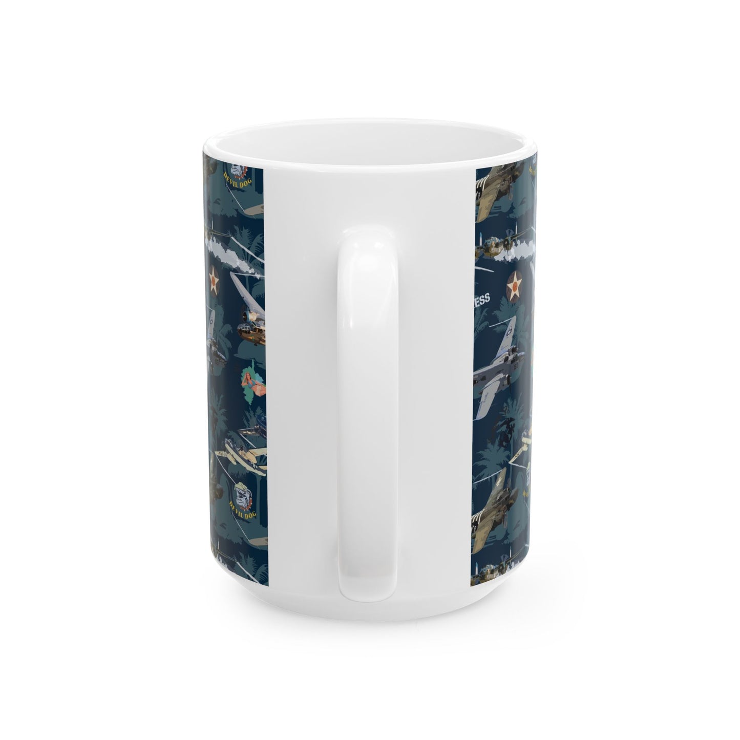 Premium ceramic mug in 11oz and 15oz, ideal for coffee, tea, or cocoa lovers