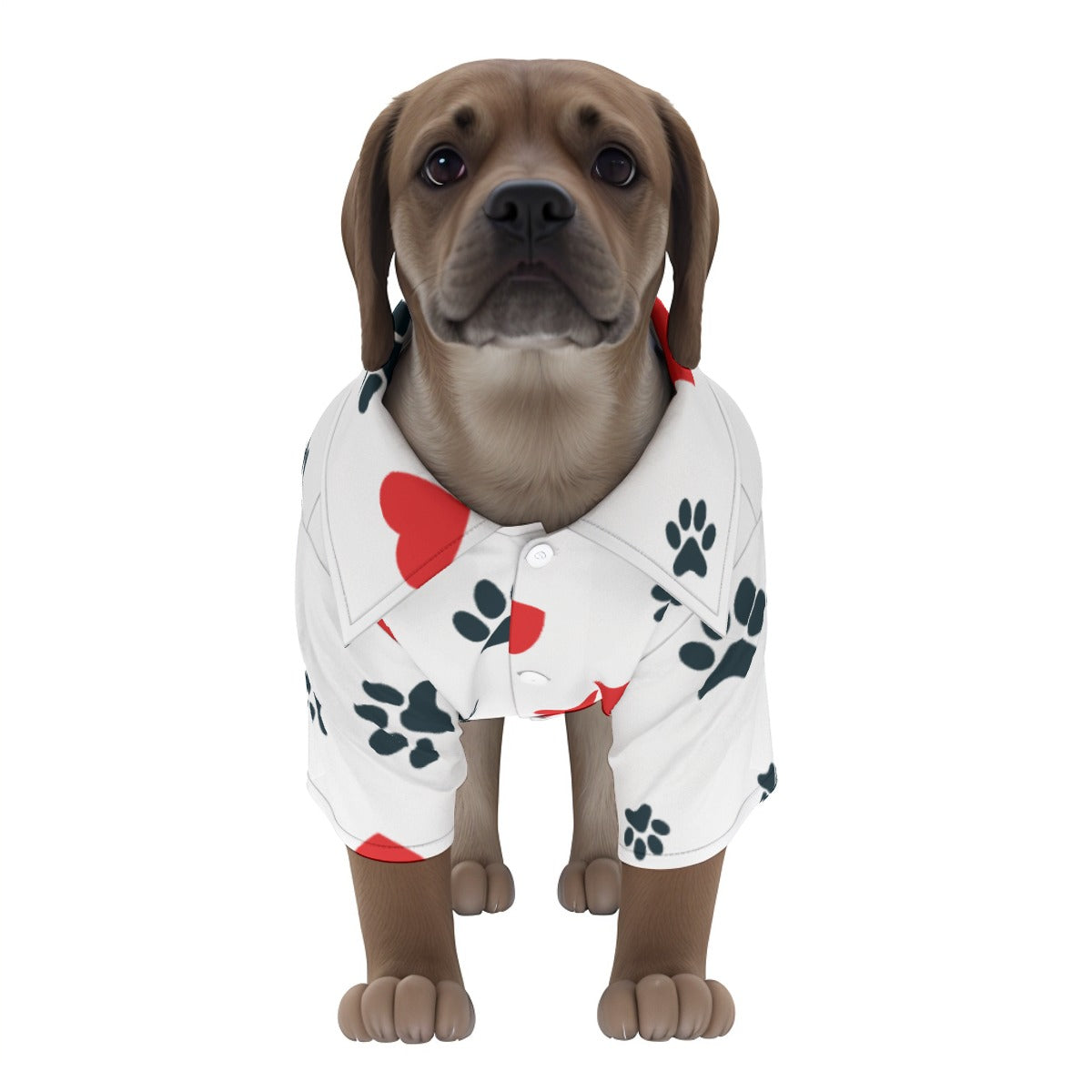 Doggo's "I love you" Hawaiian Shirt - Island Vibes For Life