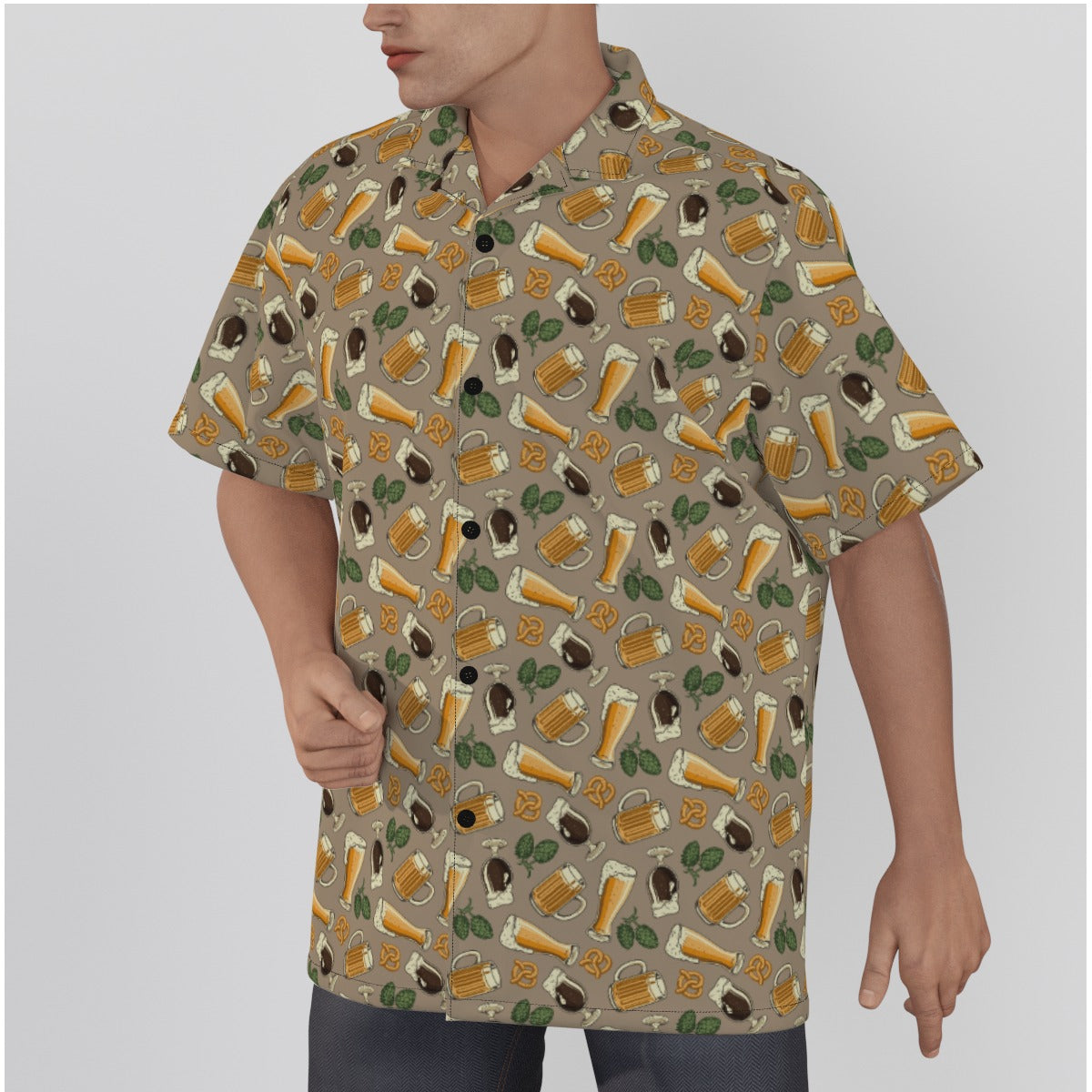 "Party Pints" Hawaiian Shirt. Cotton - Island Vibes For Life