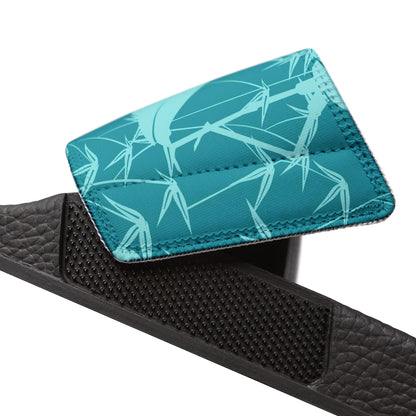 "Egrets in Teal" Men's Beach Sandals