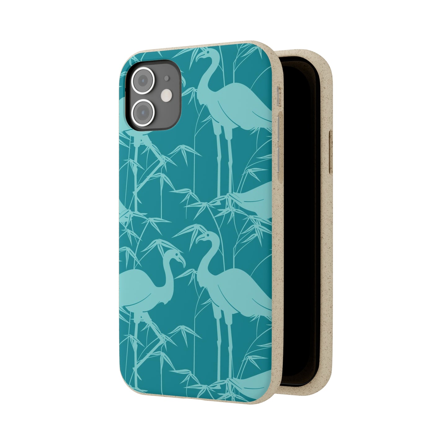 "Egrets in Teal" Eco Biodegradable Cases - iPhone and Galaxy