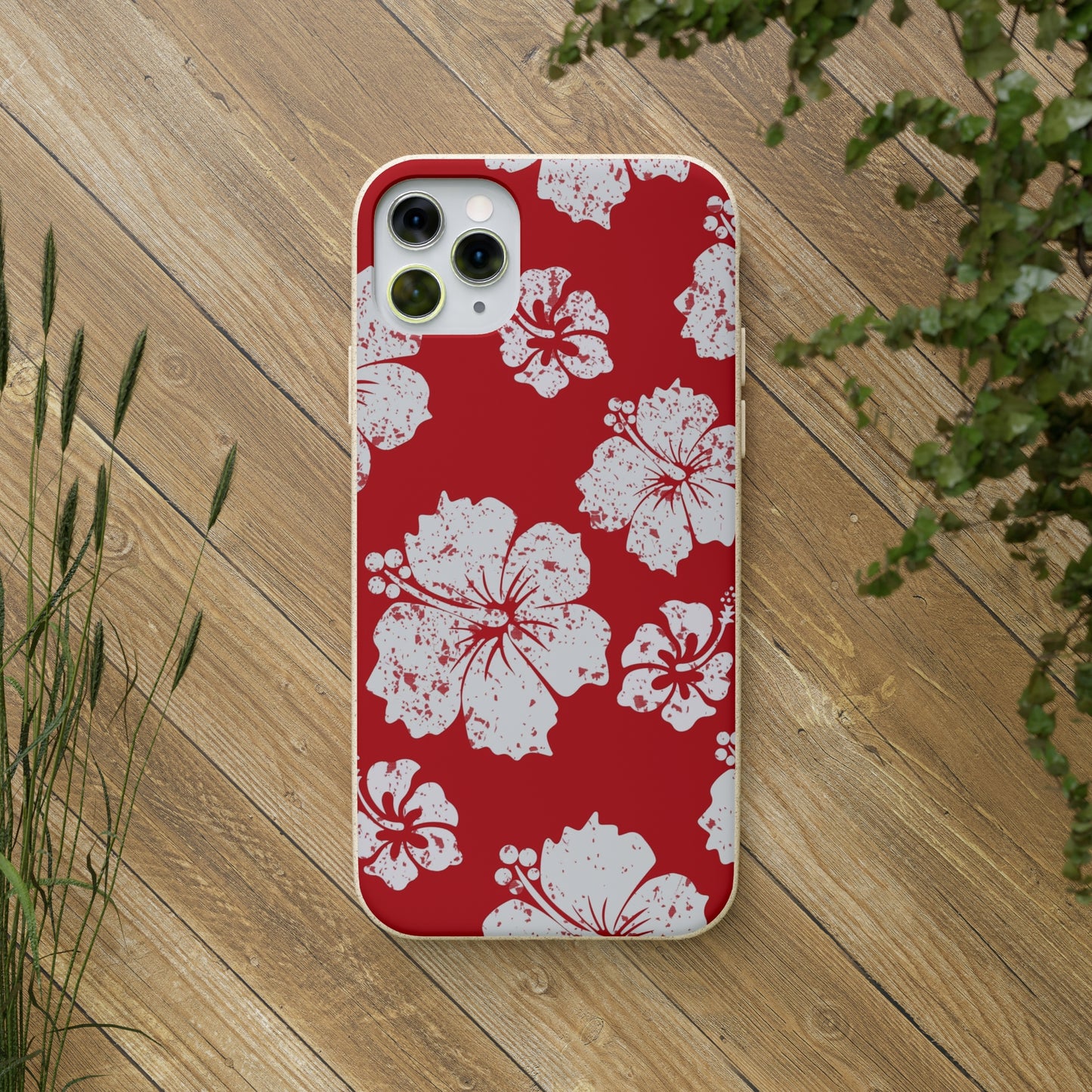 "Hibiscus Hues" Eco Biodegradable Phone Cases - iPhone and Galaxy