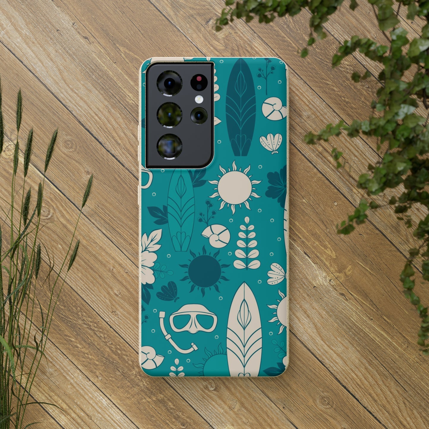 "Surf's Up, Dive Down" Eco Biodegradable Cases - iPhone and Galaxy