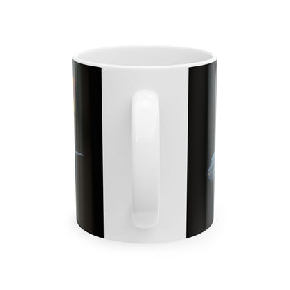 KC135 Stratotanker Ceramic Mug, (11oz, 15oz) Black