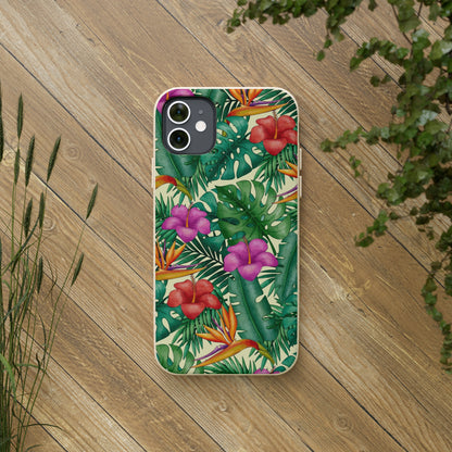 "Bird of Paradise Delight"  Eco Biodegradable Phone Cases - iPhone and Galaxy