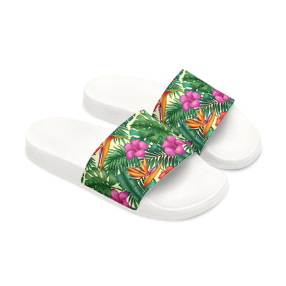 "Bird of Paradise Delight" Men's Beach Sandals