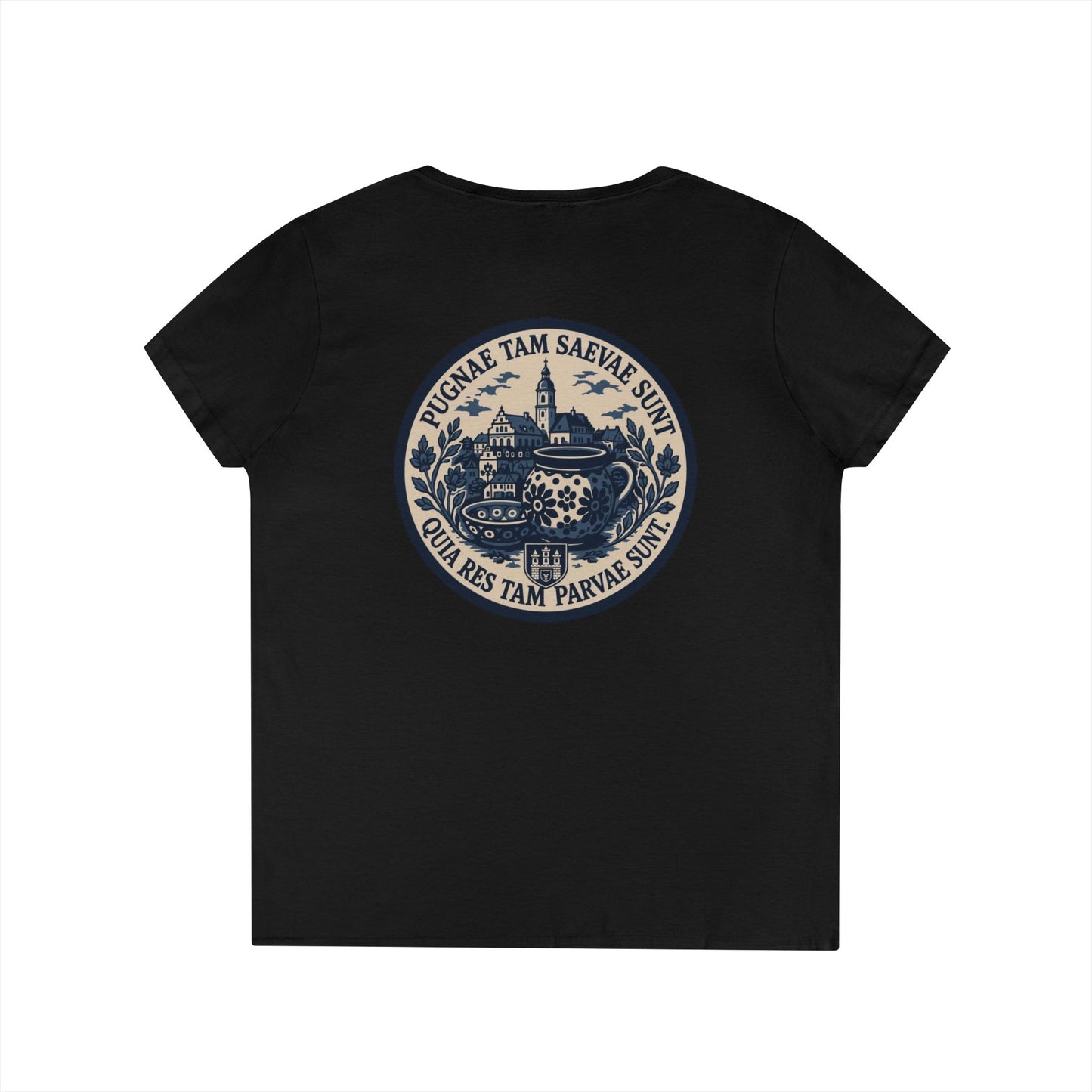 FOS Bolesławiec “Pugnae Tam Saevae Sunt” Ladies' V-Neck T-Shirt