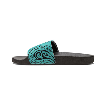 "Teal Paisley Treasure" Women's Beach Sandals