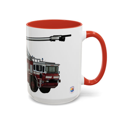 Oshkosh T-3000 Crash Fire Rescue Coffee Mug by Island Vibes For Life