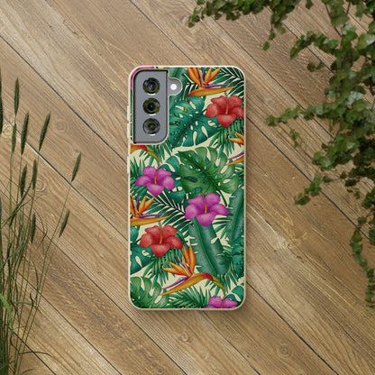 "Bird of Paradise Delight"  Eco Biodegradable Phone Cases - iPhone and Galaxy