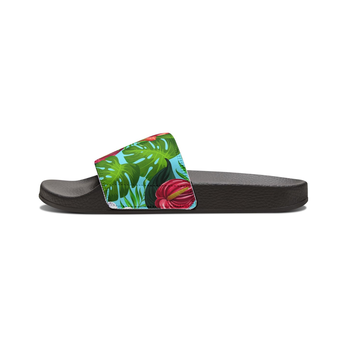 "Jungle Odyssey Hues: Celadon Blue" Women's Beach Sandals