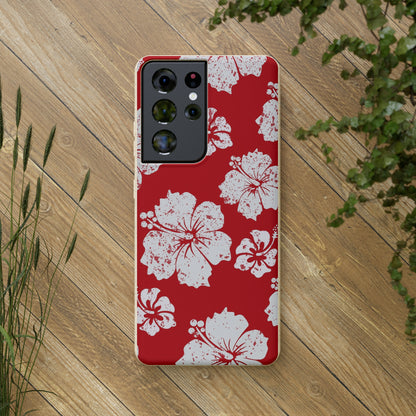 "Hibiscus Hues" Eco Biodegradable Phone Cases - iPhone and Galaxy