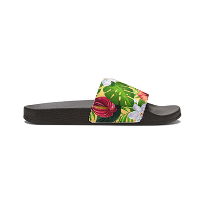 "Jungle Odyssey Hues: Golden Sun" Women's Beach Sandals