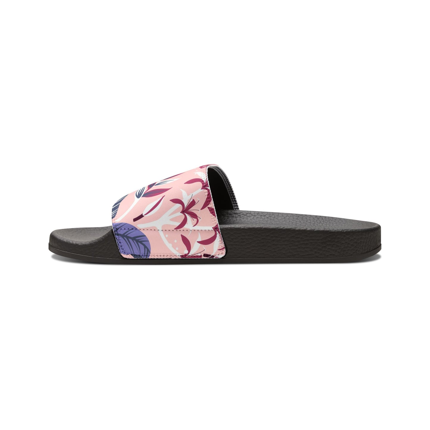 "Tropical Avian Whispers: Pink Paradise" Women's Beach Sandals