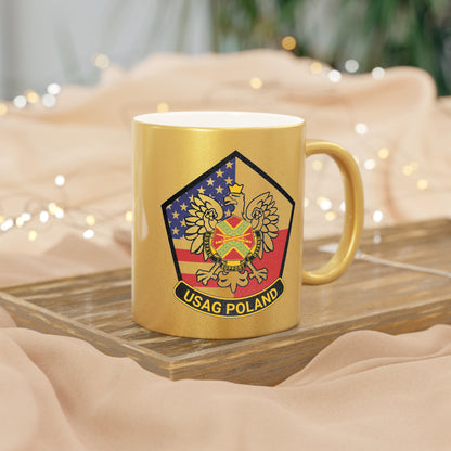 FOS Bolesławiec “Pugnae Tam Saevae Sunt” Metallic Coffee Mug