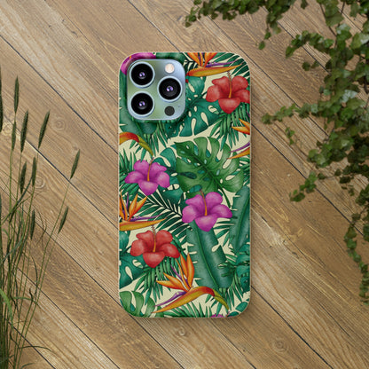 "Bird of Paradise Delight"  Eco Biodegradable Phone Cases - iPhone and Galaxy