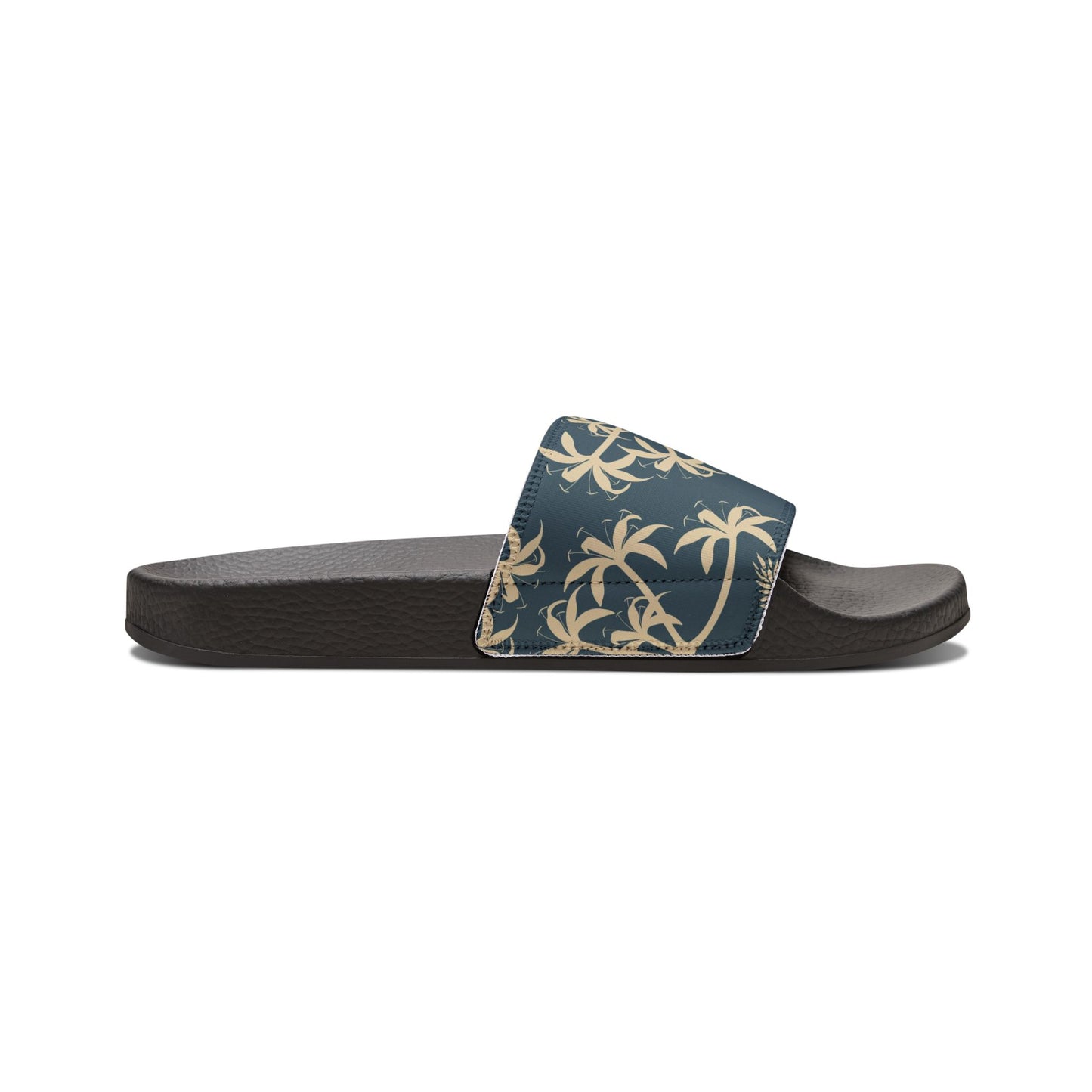 "Earthy Bluescape Oasis" Men's Beach Sandals