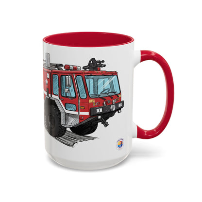 E-One Titan Foam 161 CFR Truck Fundraiser Coffee Mug by Island Vibes For Life