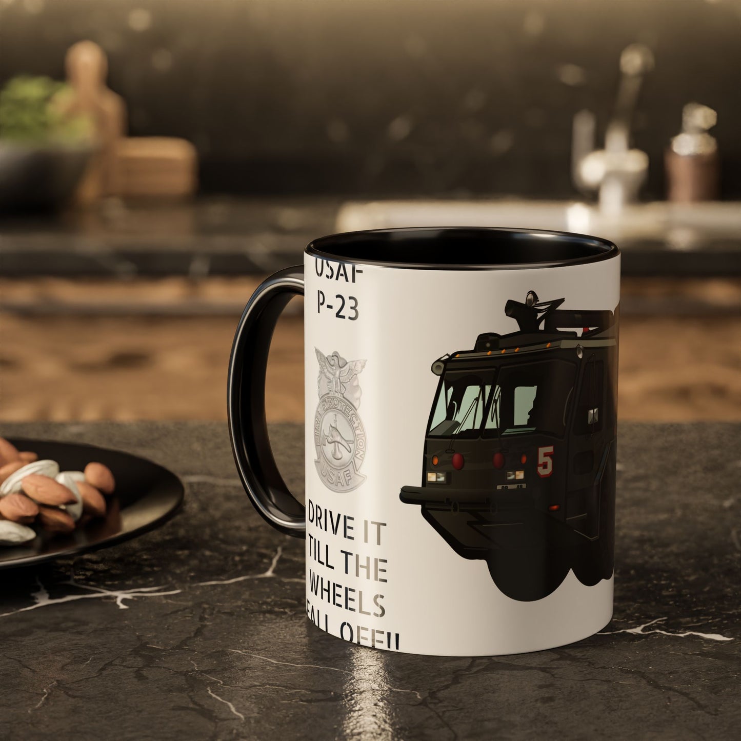 A/S 32 P-23 “Drive It Till the Wheels Fall Off” Crash Fire Rescue Coffee Mug by Island Vibes For Life