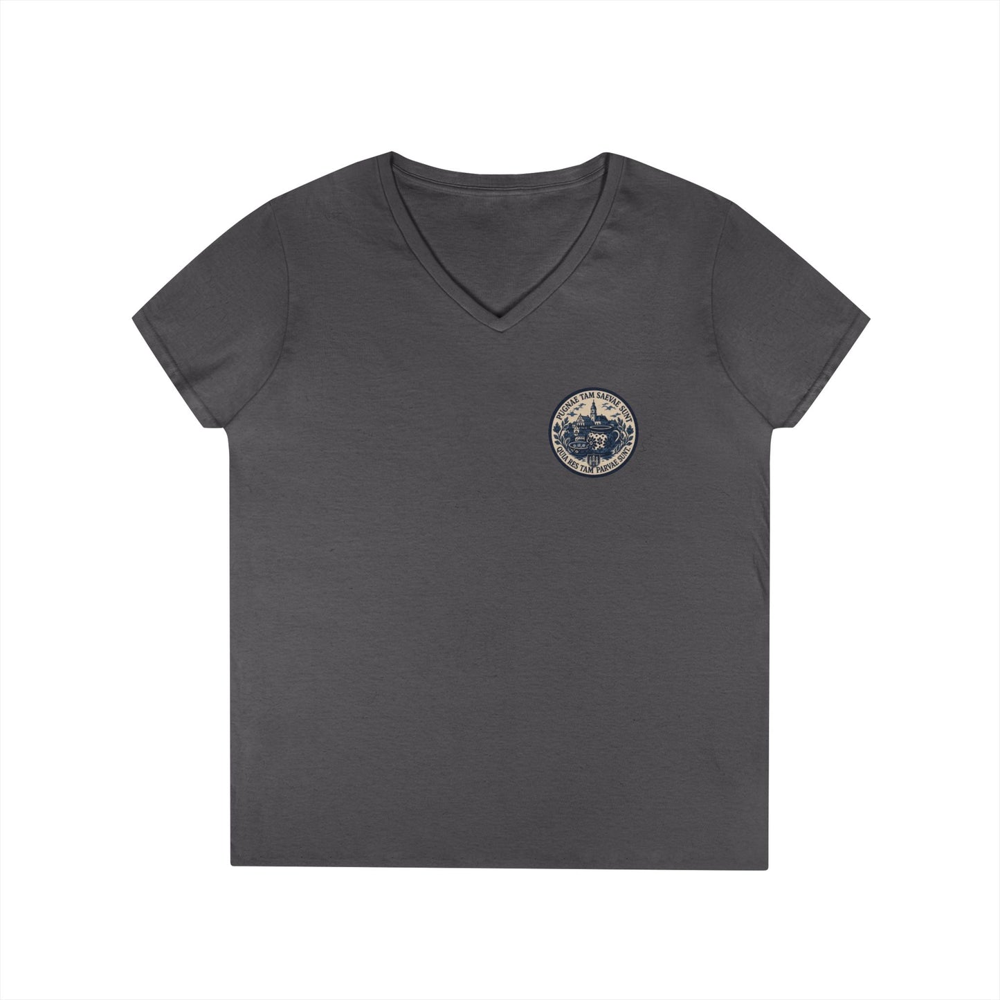 FOS Bolesławiec “Pugnae Tam Saevae Sunt” Ladies' V-Neck T-Shirt