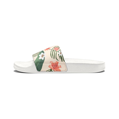 "Hibiscus Palm Oasis" Women's Beach Sandals