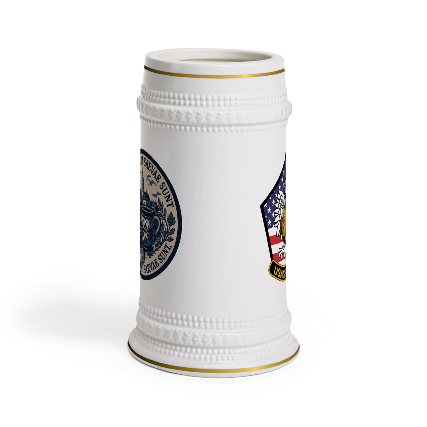 FOS Bolesławiec “Pugnae Tam Saevae Sunt” Beer Stein Mug