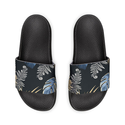 "Paradise Palms at Midnight" Men's Beach Sandals