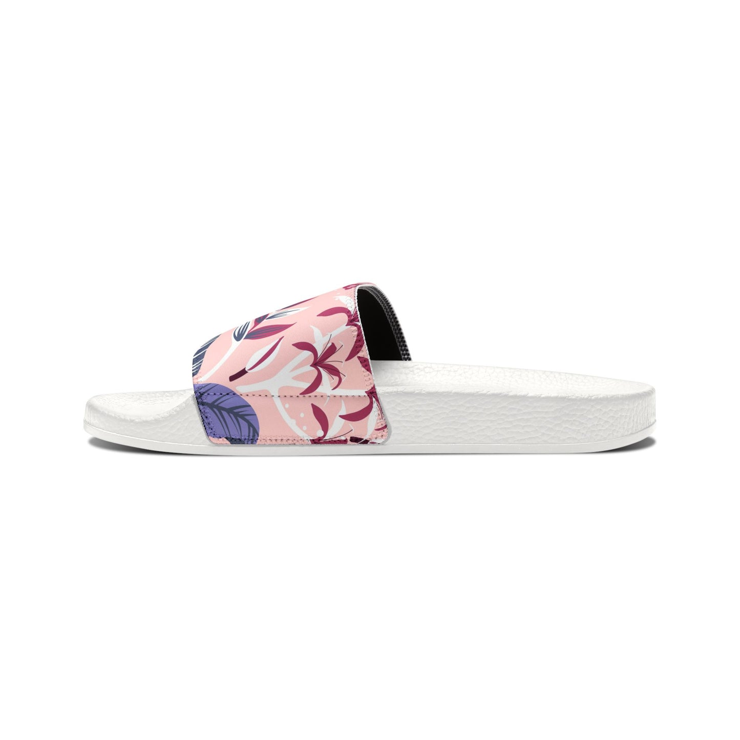 "Tropical Avian Whispers: Pink Paradise" Women's Beach Sandals