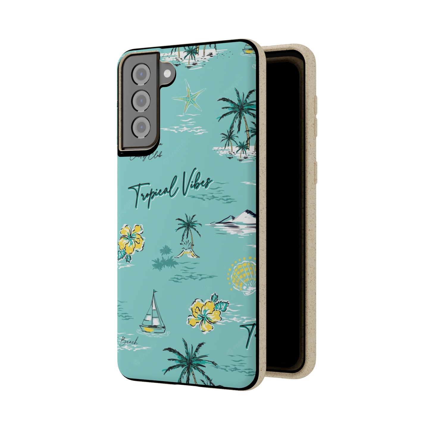 "Tropical Vibes" Eco Biodegradable Phone Cases - iPhone and Galaxy