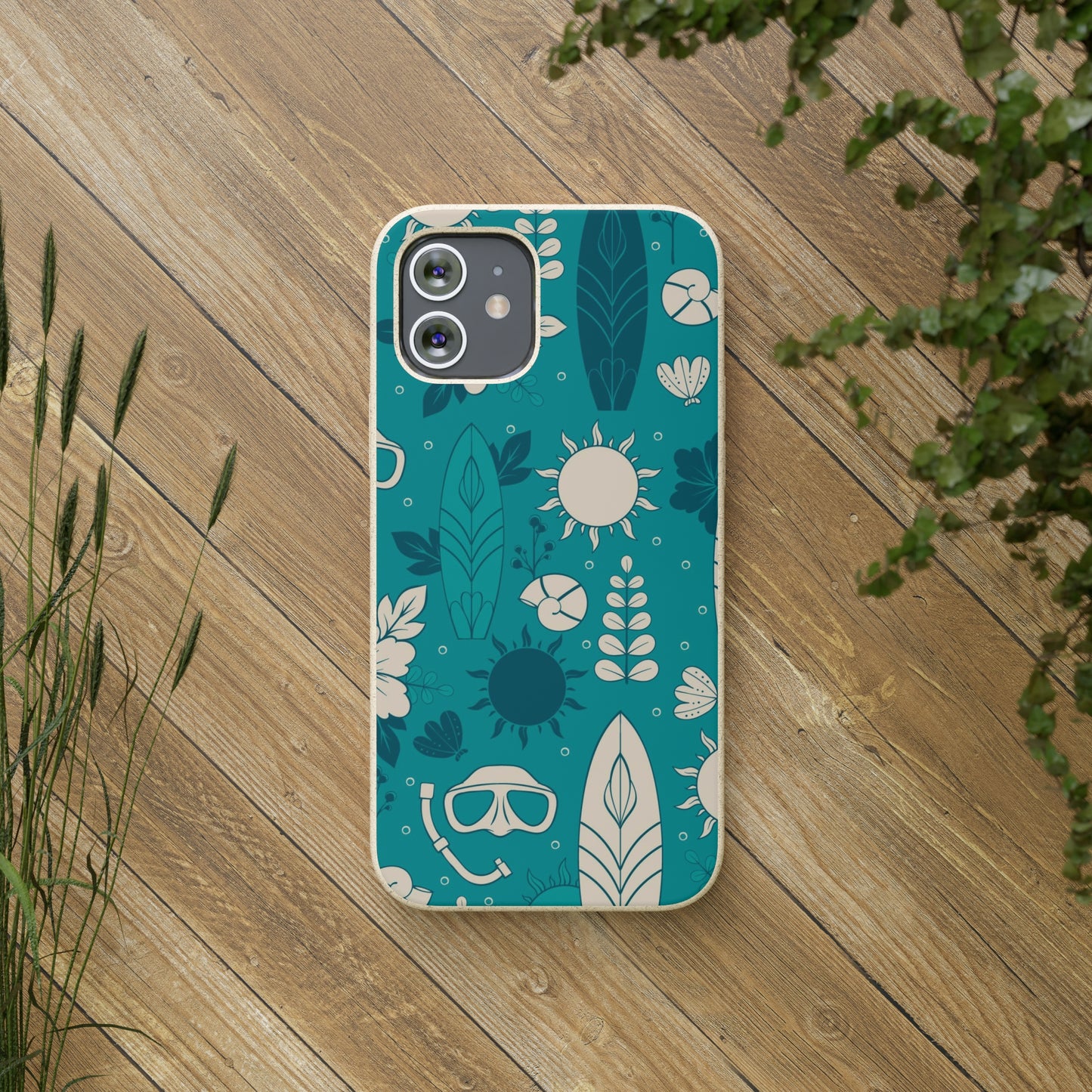 "Surf's Up, Dive Down" Eco Biodegradable Cases - iPhone and Galaxy