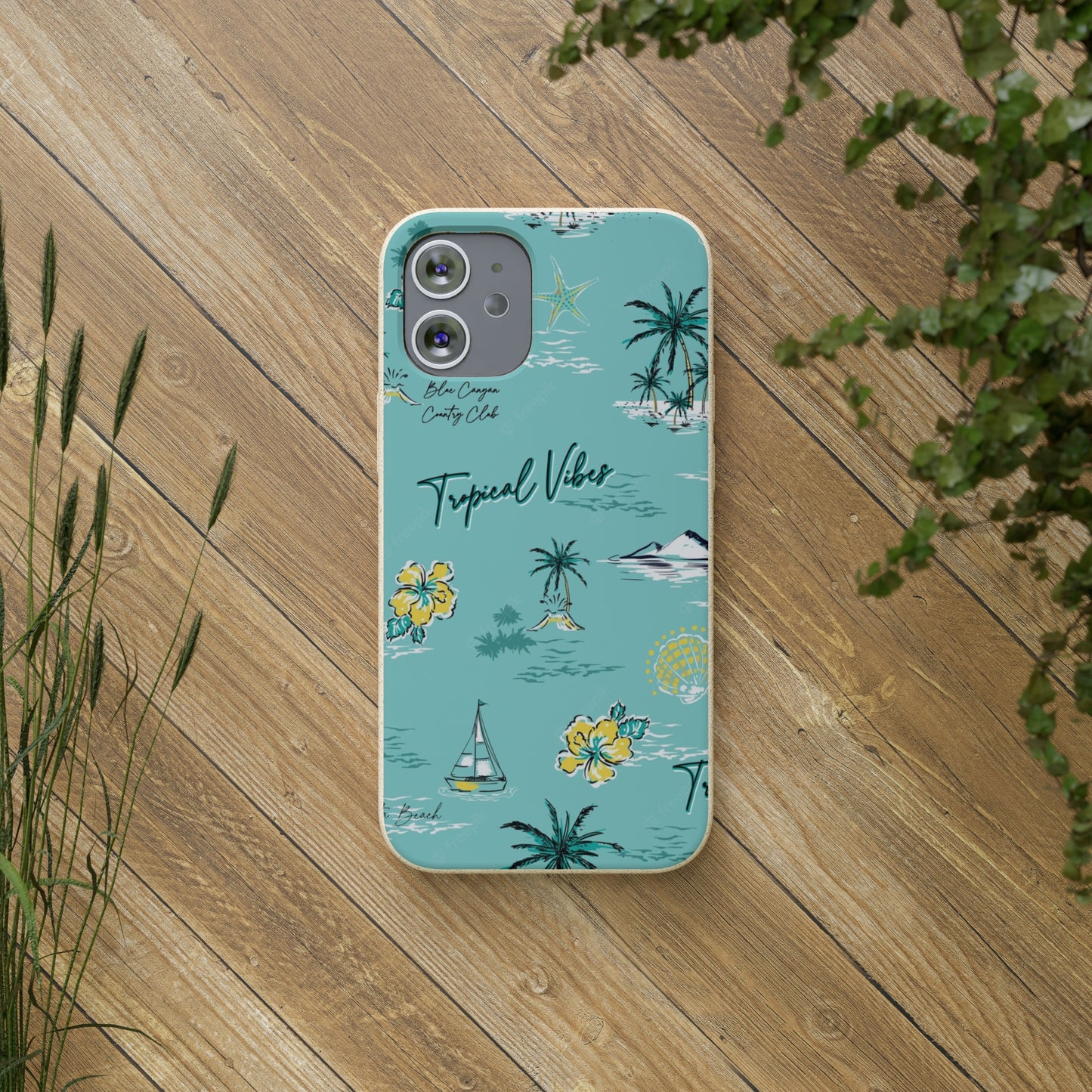 "Tropical Vibes" Eco Biodegradable Phone Cases - iPhone and Galaxy