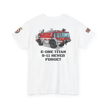 E-One Titan Foam 161 9-11 Pentagon Truck Fundraiser Tee by Island Vibes For Life