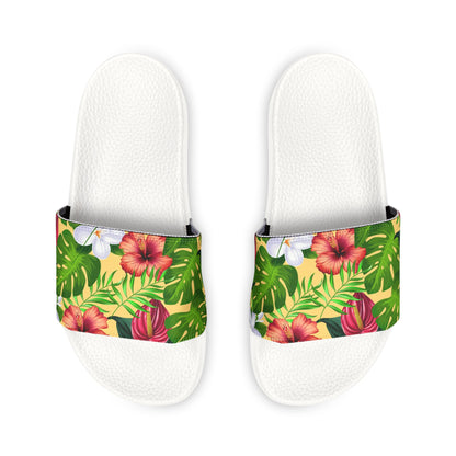 "Jungle Odyssey Hues: Golden Sun" Women's Beach Sandals