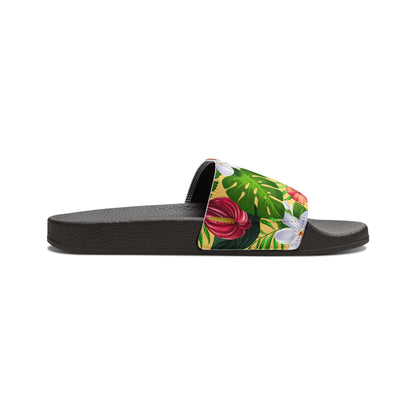 "Jungle Odyssey Hues: Golden Sun" Women's Beach Sandals