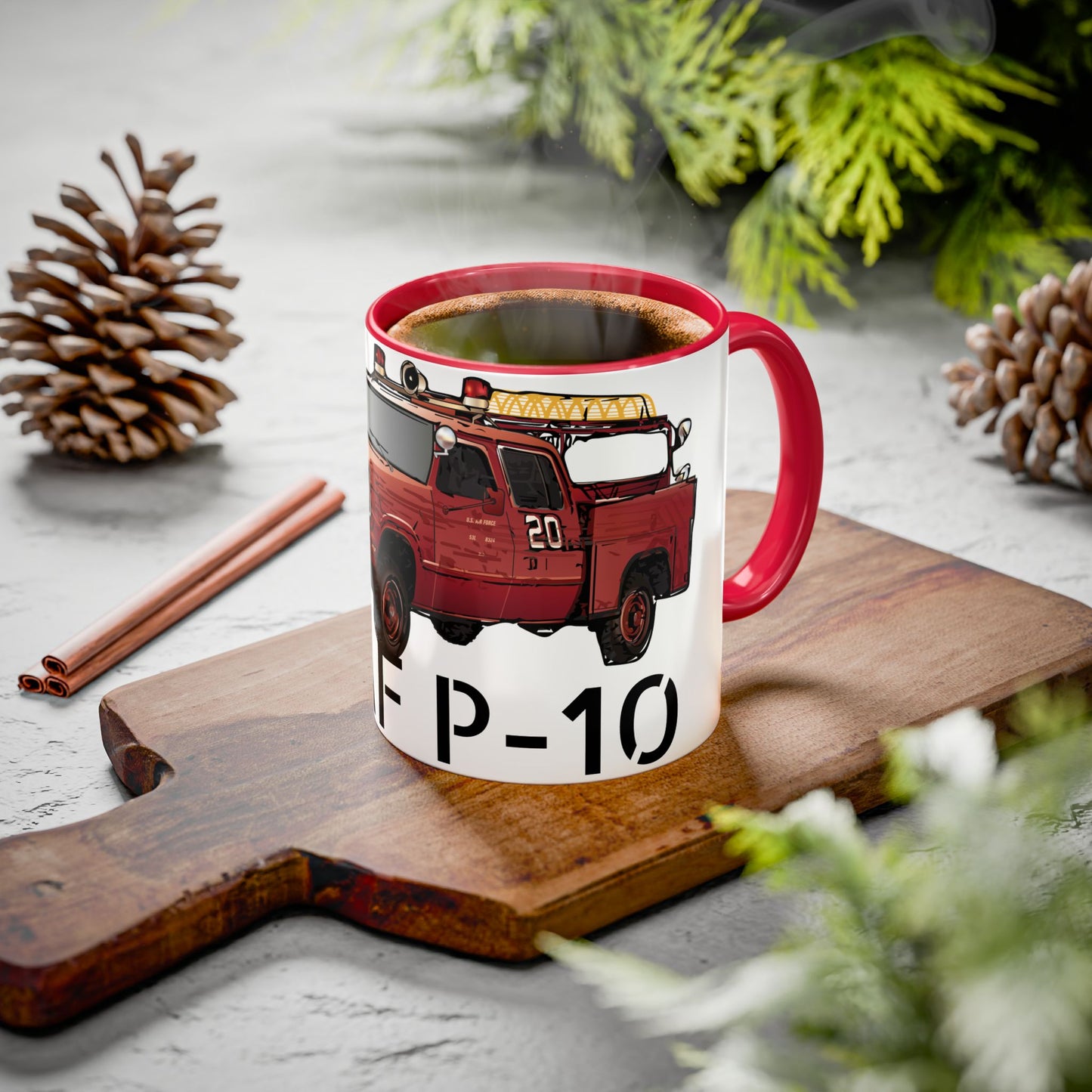 P-10 Crash Fire Rescue Coffee Mug by Island Vibes For Life