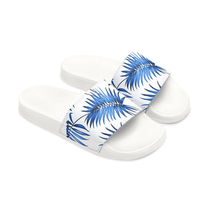 "Sapphire Palm Serenity" Men's Beach Sandals