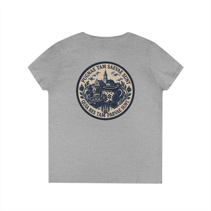 FOS Bolesławiec “Pugnae Tam Saevae Sunt” Ladies' V-Neck T-Shirt
