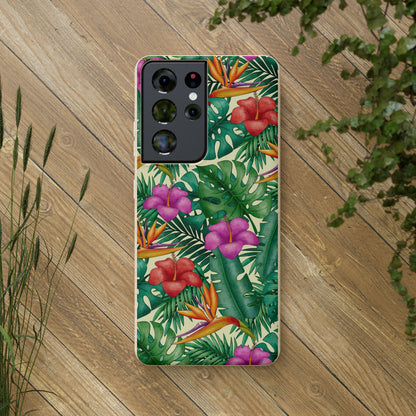 "Bird of Paradise Delight"  Eco Biodegradable Phone Cases - iPhone and Galaxy