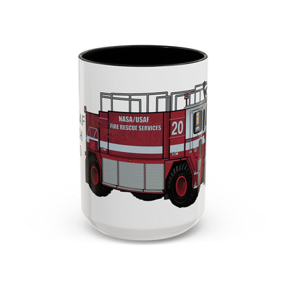 NASA / USAF Oshkosh T-1500 Crash Fire Rescue Coffee Mug by Island Vibes For Life