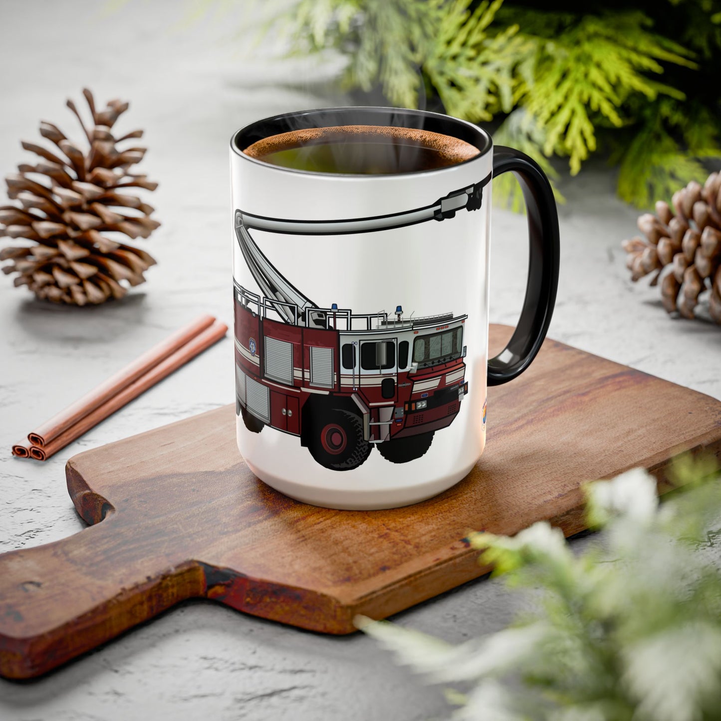 Oshkosh T-3000 Crash Fire Rescue Coffee Mug by Island Vibes For Life