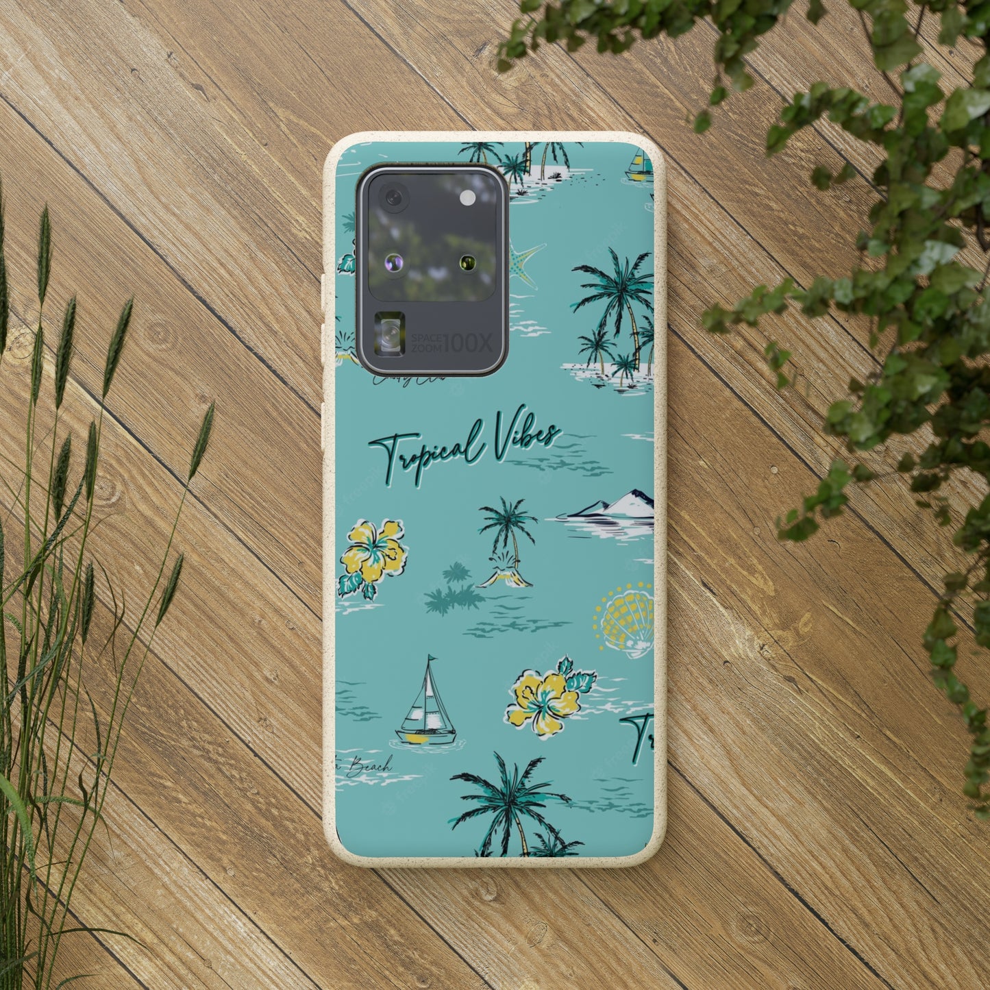 "Tropical Vibes" Eco Biodegradable Phone Cases - iPhone and Galaxy