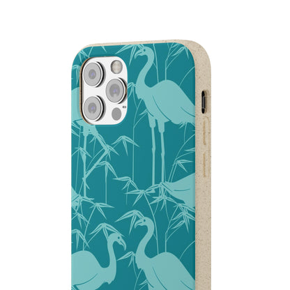 "Egrets in Teal" Eco Biodegradable Cases - iPhone and Galaxy