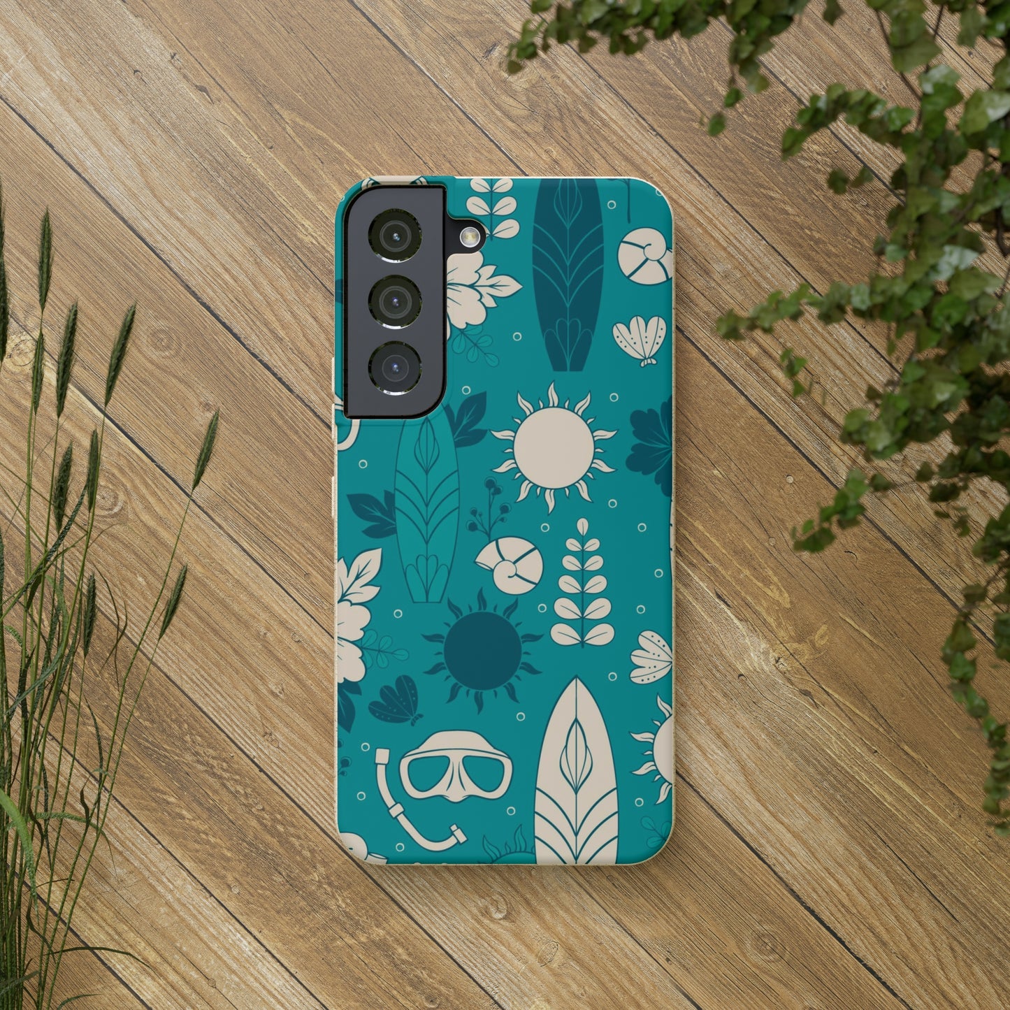 "Surf's Up, Dive Down" Eco Biodegradable Cases - iPhone and Galaxy