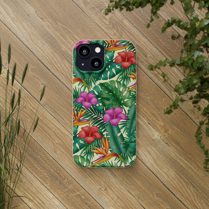 "Bird of Paradise Delight"  Eco Biodegradable Phone Cases - iPhone and Galaxy