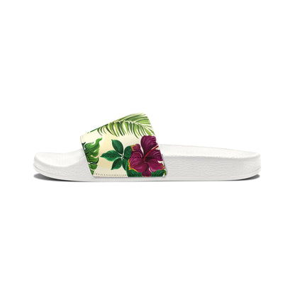 "Sunny Hibiscus Blooms" Women's Beach Sandals