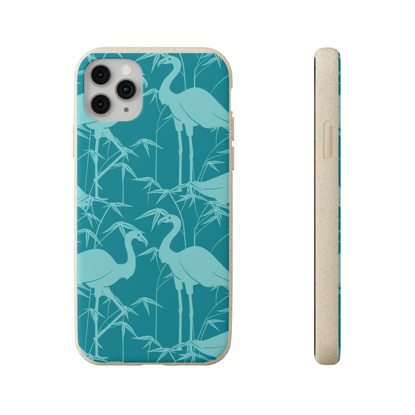 "Egrets in Teal" Eco Biodegradable Cases - iPhone and Galaxy