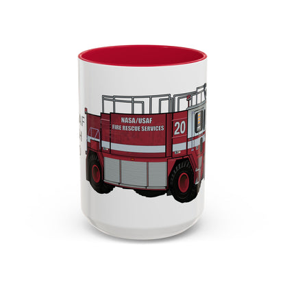 NASA / USAF Oshkosh T-1500 Crash Fire Rescue Coffee Mug by Island Vibes For Life