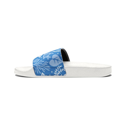 "Marine Marvels: Blue Serenade" Women's Beach Sandals